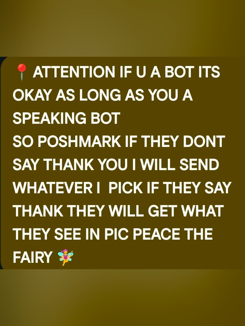 Givaway Fairy<--- aka giveaway ๐งโโ๏ธ spread the word Poshmark - Picture 2 of 3